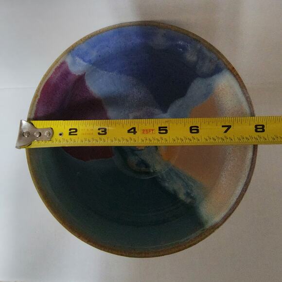 JOANN STRATAKOS Multi Colored Hand Made Bowl Excellent Condition - Picture 6 of 8